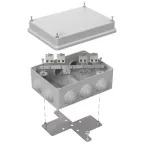                  Коробка огнестойкая для кабель-канала 40-0450-FR1.5-4-П Е15-Е120 с термопредохранителем RAL9005 75х75х30 (87 шт/кор)
               