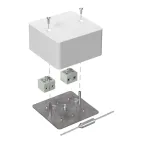 Коробка огнестойкая для кабель-канала 40-0460-FR6.0-4-П Е15-Е60 (латунь) с термопредохранителем 85х85х45 IP42 4p, 6.0 мм.кв.| 40-0460-FR6.0-4-П-Е60 |