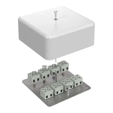 Коробка огнестойкая для кабель-канала 40-0470-FR6.0-16 Е15-Е60 (латунь) 103х103х45 IP42 16p, 6.0 мм.кв.| 40-0470-FR6.0-16-Е60 | Промрукав