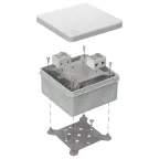 Коробка огнестойкая для о/п 40-0330-FR6.0-4-22-Р Е15-Е60 RAL7035 260х175х90 (7 шт/кор)
