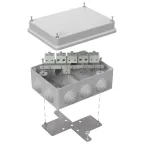 Коробка огнестойкая для кабель-канала 40-0450-FR2.5-8 Е15-Е120 RAL9005 75х75х30 (87 шт/кор)