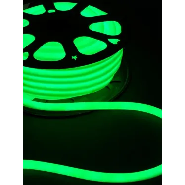 Гибкий неон круглый SMD2835-120 LED/м-220 В-6,5 Вт/м-IP67-зелёный (25м) | SQ0331-1523 | TDM