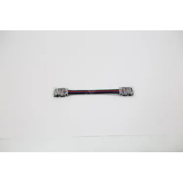 Разъем двойной 4PIN с проводом для LED ленты RGB 10мм (соединение 2х лент)