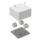 Коробка огнестойкая для кабель-канала 40-0460-FR6.0-6 Е15-Е60 (латунь) 85х85х45 IP42 6p, 6.0 мм.кв.| 40-0460-FR6.0-6-Е60 | Промрукав