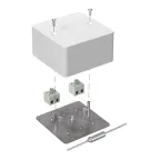 Коробка огнестойкая для кабель-канала 40-0460-FR2.5-4-П Е15-Е60 (латунь) с термопредохранителем 85х85х45 IP42 4p, 2.5 мм.кв.| 40-0460-FR2.5-4-П-Е60 |
