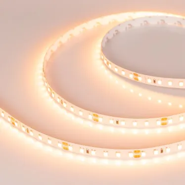 Лента светодиодная RT-A120-8mm 24V Warm2400 (9.6 W/m, IP20, 2835, 5m) (arlight, Открытый) | 018090(2) | Arlight