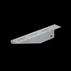                  Консоль для потолочной стойки 600 мм INOX304 | KST600 INOX304 | КМ - профиль
               
