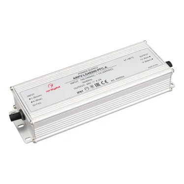 Блок питания ARPV-LG48200-PFC-A (48V, 4.2A, 200W) (ARL, IP67 Металл, 5 лет)