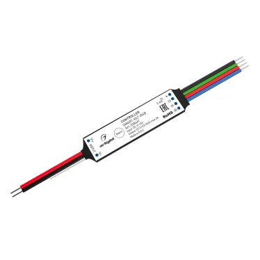 Контроллер SMART-K47-RGB (12-24V, 3x1A, 2.4G) (ARL, IP20 Пластик, 5 лет)