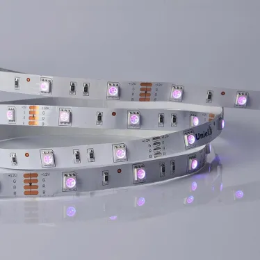 Лента светодиодная RGB ULS-M22-5050-30LED/m-10mm-IP20-DC12V-7,2W/m-5M-RGB PROFI | UL-00004371 | Uniel