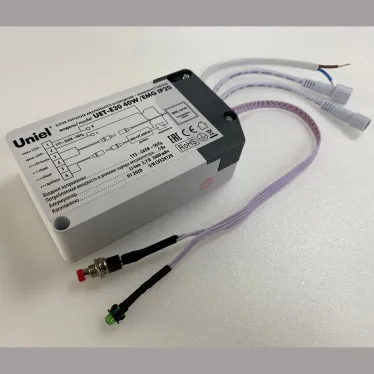 Блок аварийного питания для светодиодных панелей CLIP IN. UET-E30 40W/EMG IP20