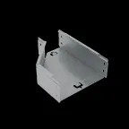 Переходник правый 100х100-400 мм "ПЛЮC" INOX304 | PDplus100-100-400-R INOX304 | КМ - профиль
