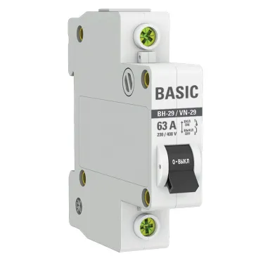 Выключатель нагрузки 1P 63А ВН-29 Basic