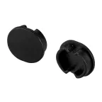 Заглушка ARH-ROUND-D20-DUAL BLACK глухая (пластик)