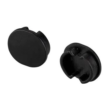 Заглушка ARH-ROUND-D20-DUAL BLACK глухая (пластик)
