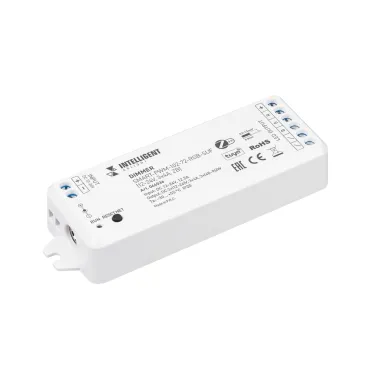 Диммер INTELLIGENT ARLIGHT SMART-PWM-102-72-RGB-SUF (12-24V, 3x4A, ZB) (IARL, пластик)