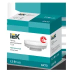 Лампа светодиодная T110 таблетка 12Вт 230В 4000К GX70 IEK