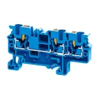 Клемма с 3-мя контактами push-in OptiClip СP-4-TRIPLET-I-BU-синий | 331849 | КЭАЗ