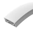 Профиль силиконовый WPH-FLEX-5025-TOP-S23-5m WHITE (ARL, силикон)