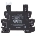 Колодка ультратонкая для реле серии RIS, вх. напр. 48V AC/DC, винт. клеммы