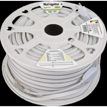 Лента светодиодная NLS-2835WW92-9-IP67-220V-NEONLED 9Вт 220В 3000К IP67 | 71930 | Navigator