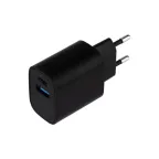                  Сетевое зарядное устройство USB + Type-C, 5V, 2.4 A, черное | 16-0297 | Rexant
               