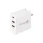 Сетевое зарядное устройство REXANT 2xUSB+USB Type-С, переходник + адаптер, 48W белое |18-2214 | REXANT