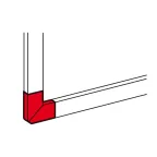 Угол плоский 35*105 DLP | 010784 | Legrand