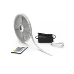 Лента светодиодная LED 5050/60-SMD 10 Вт/м 700 лм/м RGB DC 12В IP20 10мм комплект лента и драйвер (блистер 3м) Basic Gauss