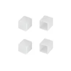 Заглушка WPH-FLEX-1212-TOP WHITE глухая (пластик)