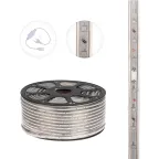 Лента LED герметичная в силиконовой оболочке 220В 10х7мм IP65 SMd3528 60 диодов/метр желтый (бухта 100м)