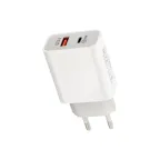                  Сетевое зарядное устройство REXANT USB-A+USB-C адаптер, 18W белое |18-2216 | REXANT
               