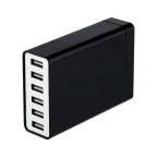                  Сетевое зарядное устройство 6хUSB, 1000mA, черное | 16-0287 | Rexant
               