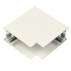Коннектор UBX-MS22/35 WHITE для накладных магнитных шинопроводов, 35мм. Угловой. Вертикальный. Белый. ТМ