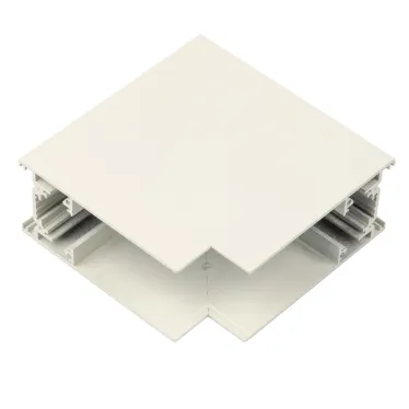 Коннектор UBX-MS22/35 WHITE для накладных магнитных шинопроводов, 35мм. Угловой. Вертикальный. Белый. ТМ