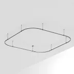 Трек ART-APRIORI-QUADRAT-SOFT-ROD-400-3500x3500 (BK) (ARL, IP20 металл, 3 года)