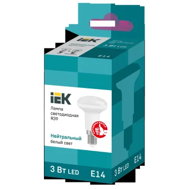 Лампа светодиодная R39 рефлектор 3Вт 230В 4000К E14 IEK