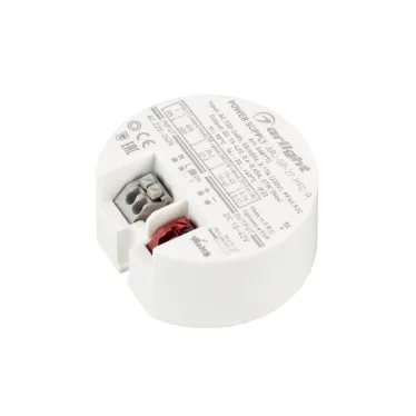 Блок Питания ARJ-SP-27-PFC-R (27W, 15-42V, 0.6-0.65A) (ARL, драйвер для светодиодов и светильников, IP20 пластик, 5 лет)
