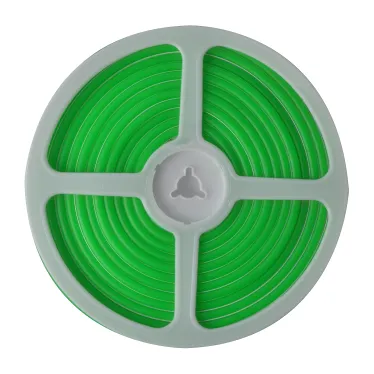 Гибкая светодиодная лента. NEON ULS-N01-2835-120LED/m-6mm-IP67-DC12V-9W/m-5M-GREE катушка 5м в блистере зеленый свет