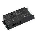 Декодер INTELLIGENT ARLIGHT SMART-DMX512-104-83-RDM-SUF (12-48V, 4x8A, XLR3/RJ45) (IARL, IP20 Металл, 5 лет)