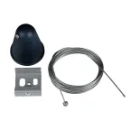Набор для подвесного монтажа трехфазных шинопроводов. UFB-H41 BLACK 1 POLYBAG Цвет черный. TM .
