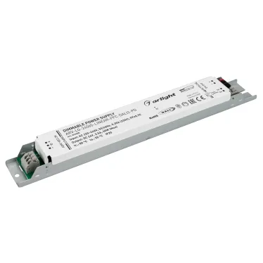 Блок питания ARV-LG-24060-LINEAR-PFC-DALI2-PD (24V, 2.5A, 60W) (ARL, для светодиодных лент, диммируемый, IP20 металл, 5 лет)