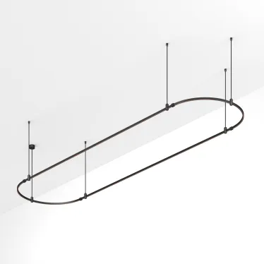 Трек ART-APRIORI-OVAL-ROD-800-4000x1000 (BK) (ARL, IP20 металл, 3 года)