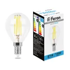 Лампа светодиодная LED 15вт Е14 дневной шар FILAMENT