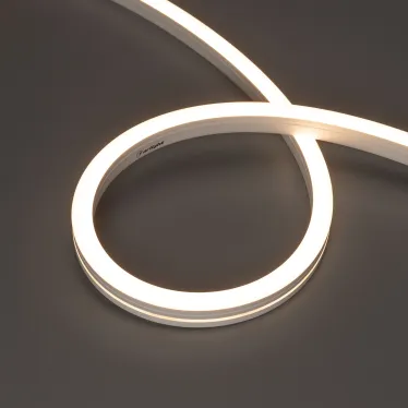 Лента герметичная MOONLIGHT-SIDE-A140-12x17mm 24V Warm3000 (9.6 W/m, IP67, 5m, wire x2) (Arlight, Вывод кабеля боковой)