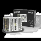                  Блок питания 50W 24V IP20 1/120 | 202002050 | Gauss
               