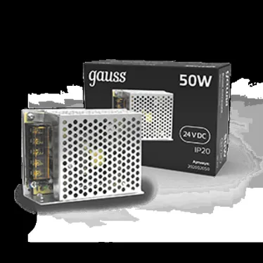 Блок питания 50W 24V IP20 1/120 | 202002050 | Gauss