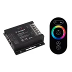                  Контроллер ARL-OVAL-RGB Black (12-24V, 3x10A, ПДУ Овал, RF, RJ45) (ARL, IP20 Металл, 3 года)
               