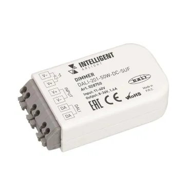 INTELLIGENT ARLIGHT Диммер DALI-201-50W-DC-SUF (11-50V DC, 1400mА) | 028750 | Arlight