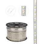                  Лента LED уличная герметичная в силиконовой оболочке 220В 13х8мм IP67 SMd5050 60 диодов/метр белый (бухта 50м)
               